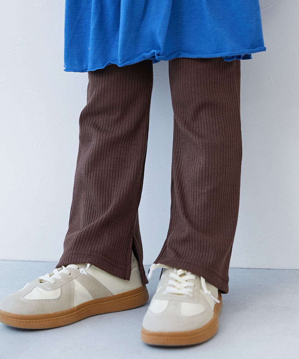 すらっと脚長 リブフレアパンツ | 子供服の通販 デビロック公式サイト