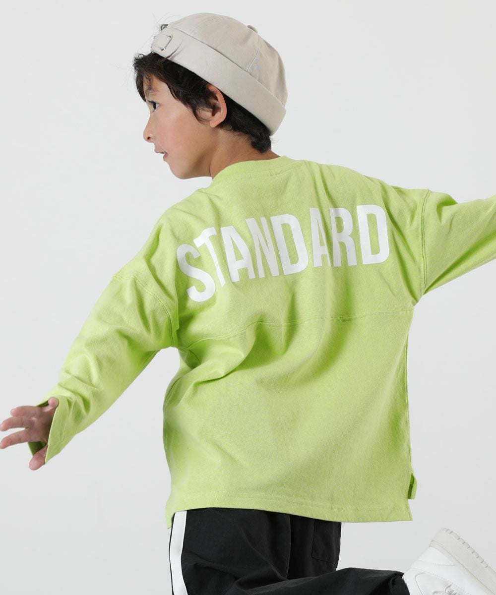 STANDARD フットボール バックプリント 長袖Tシャツ | 子供服の通販