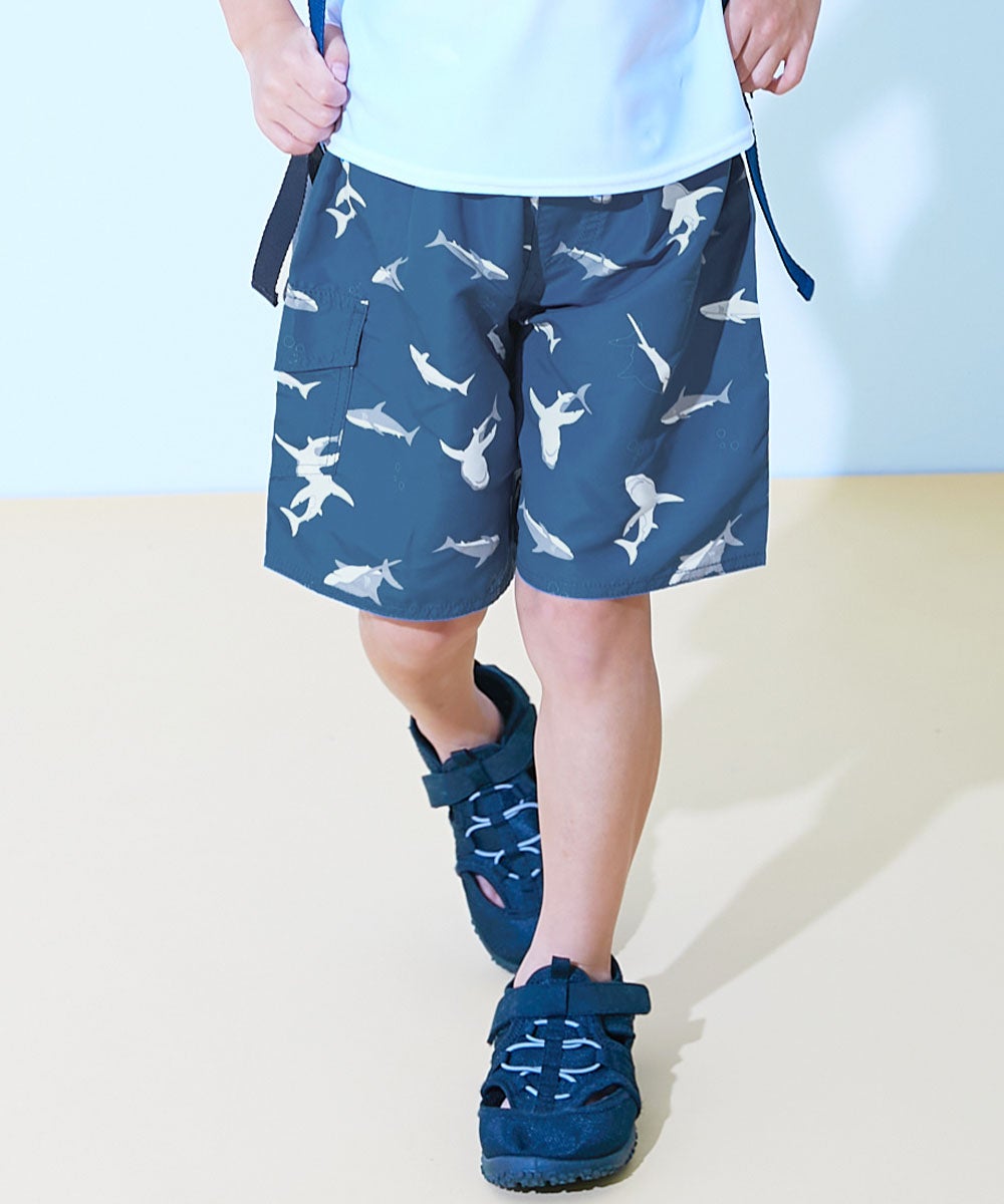 UVカット えらべる総柄デザイン サーフパンツ水着 | 子供服の通販
