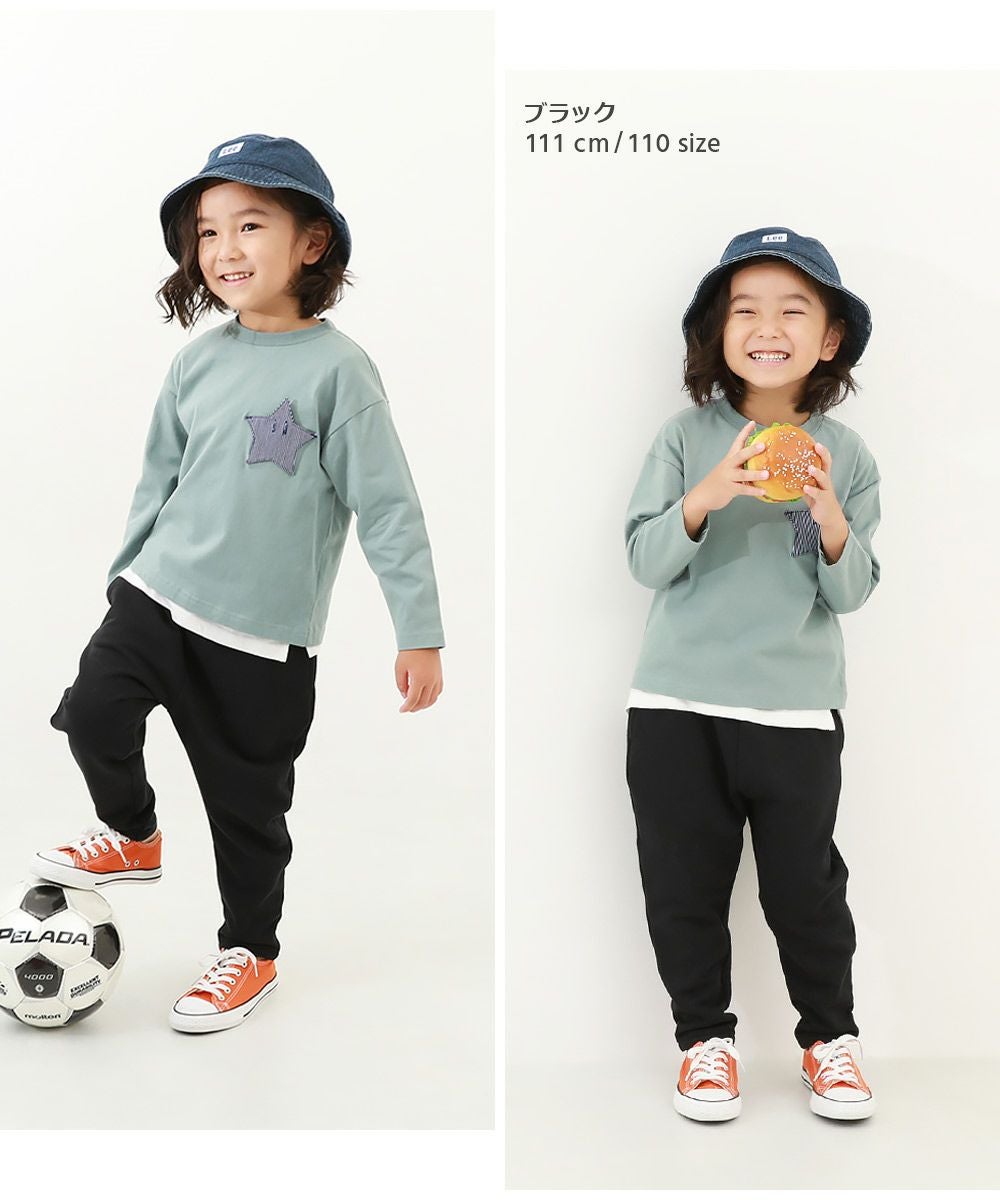 綿100% 無地 サルエル スウェットパンツ | 子供服の通販 デビロック