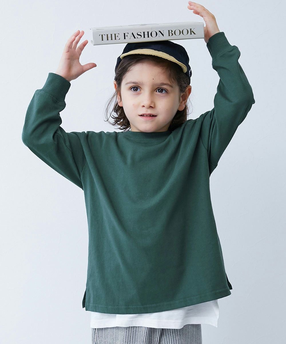 最大41%OFF】綿100% お洗濯してもよれにくい 無地 ビッグシルエット 袖