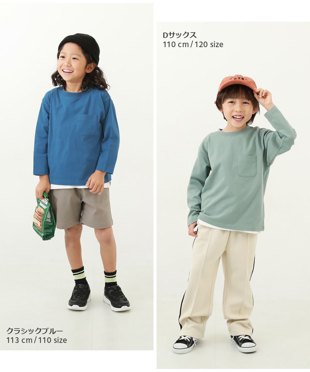 アウトレット SALE 54%OFF/返品不可】綿100% 無地 ポケット付き クルー