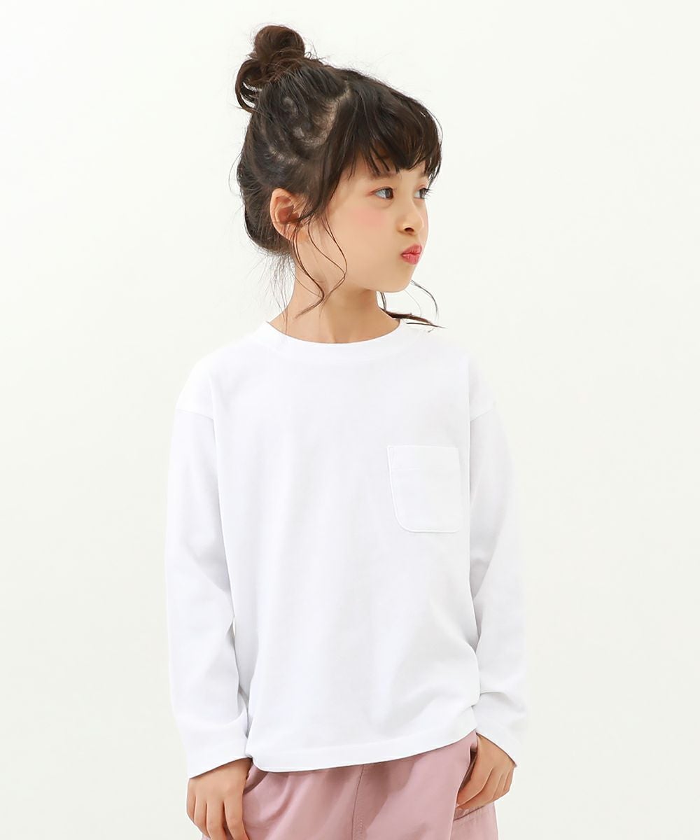 アウトレット SALE 54%OFF/返品不可】綿100% 無地 ポケット付き クルー