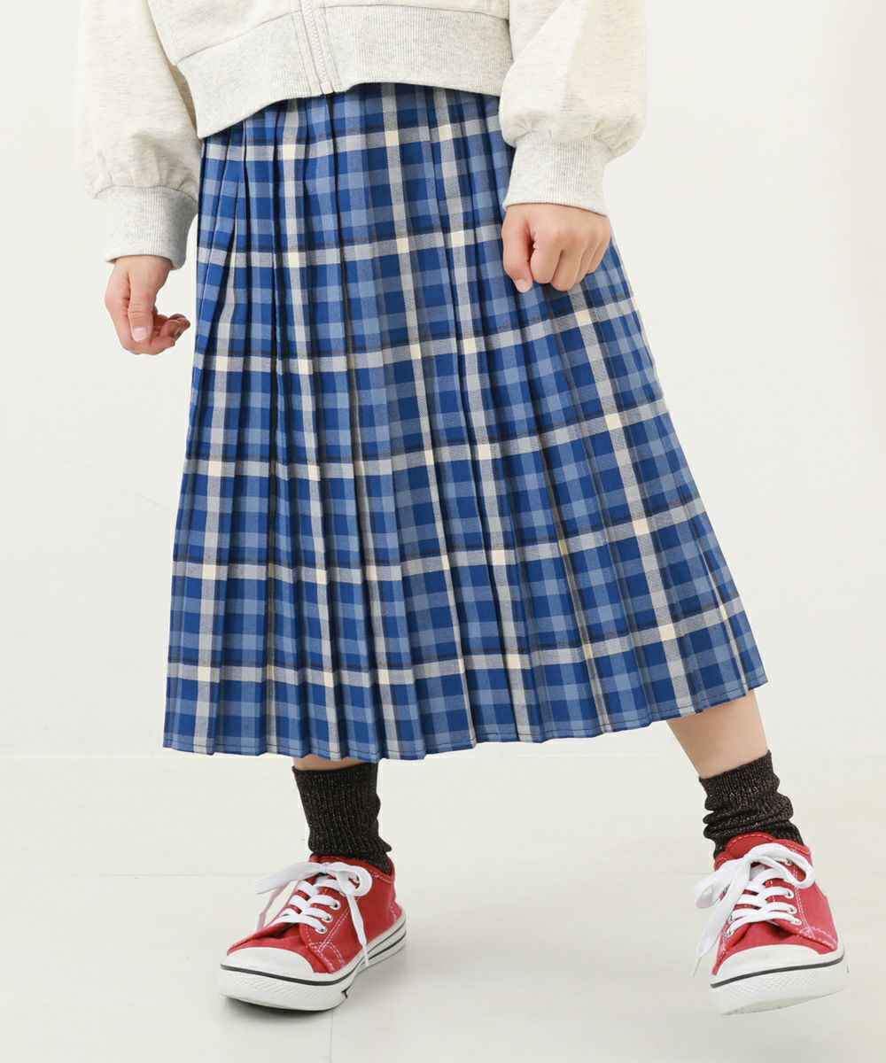 アウトレットSALE64%OFF/返品不可】チェック柄 プリーツ ロング