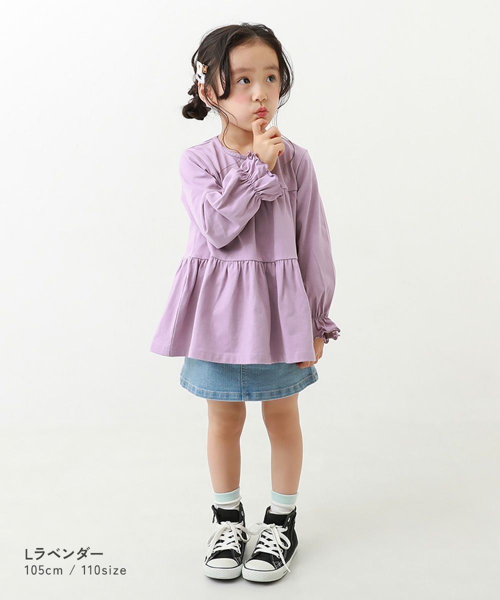未使用　d.i.a 長袖チュニック 紫　パターンデザイン SPECIAL SALE 50%OFF】ティアード長袖チュニック | 子供服の通販