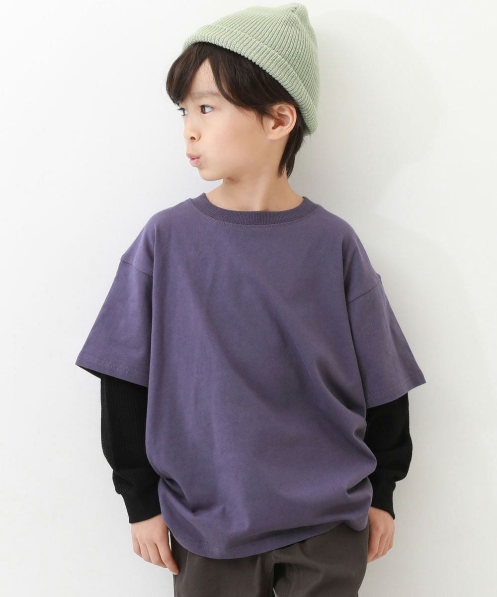 レイヤードTシャツ SHIPS any:〈洗濯機可能〉ラウンド フェイク レイヤード Tシャツ