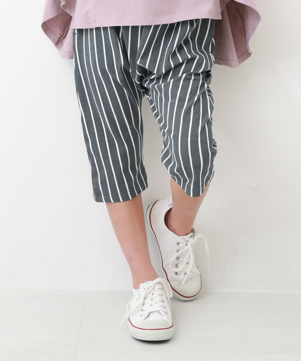 ひざが隠れる 7分丈 デザインサルエルパンツ | 子供服の通販