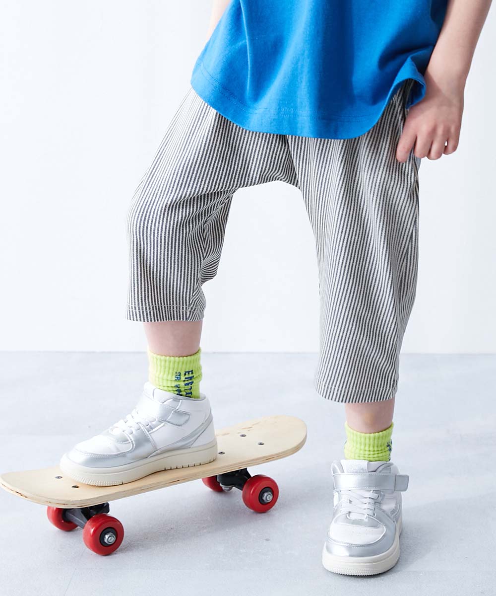 最大11%OFF】ひざが隠れる 7分丈 デザインサルエルパンツ | 子供服の