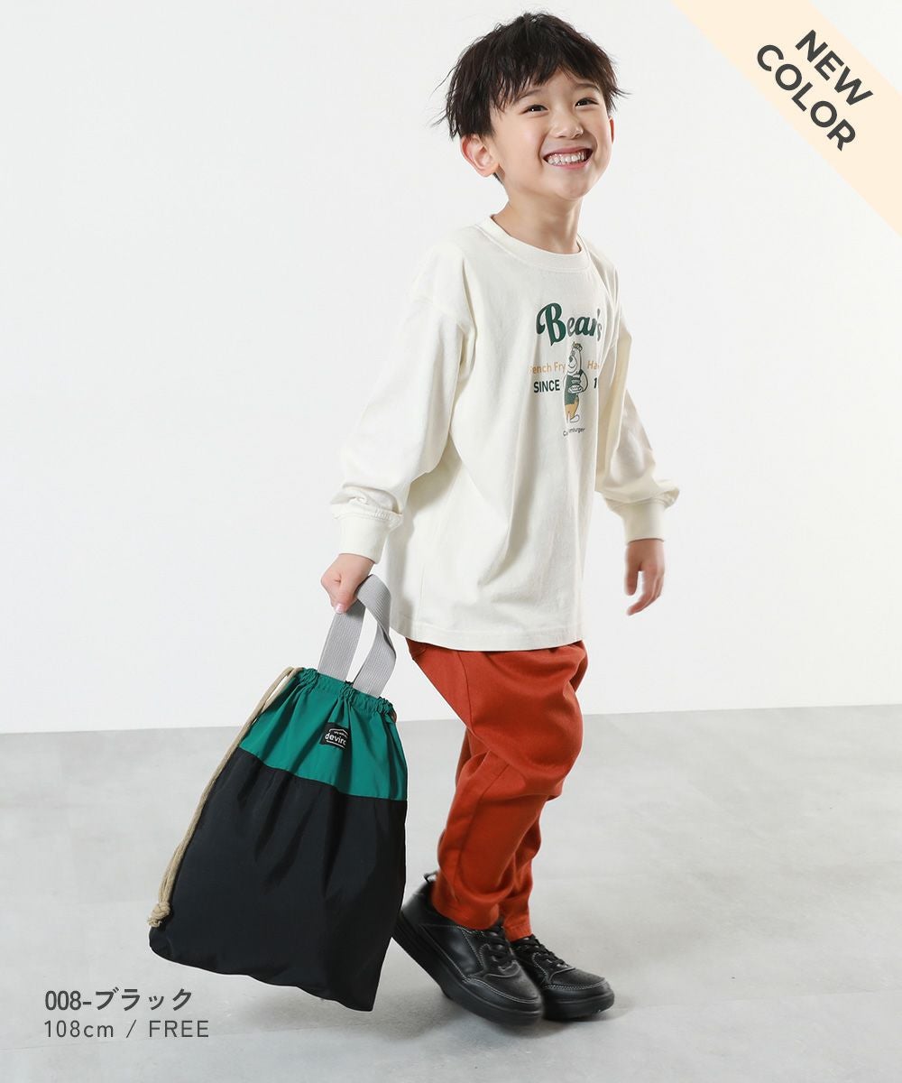 アウトレット SALE 43%OFF/返品不可】バイカラー 持ち手付き巾着袋