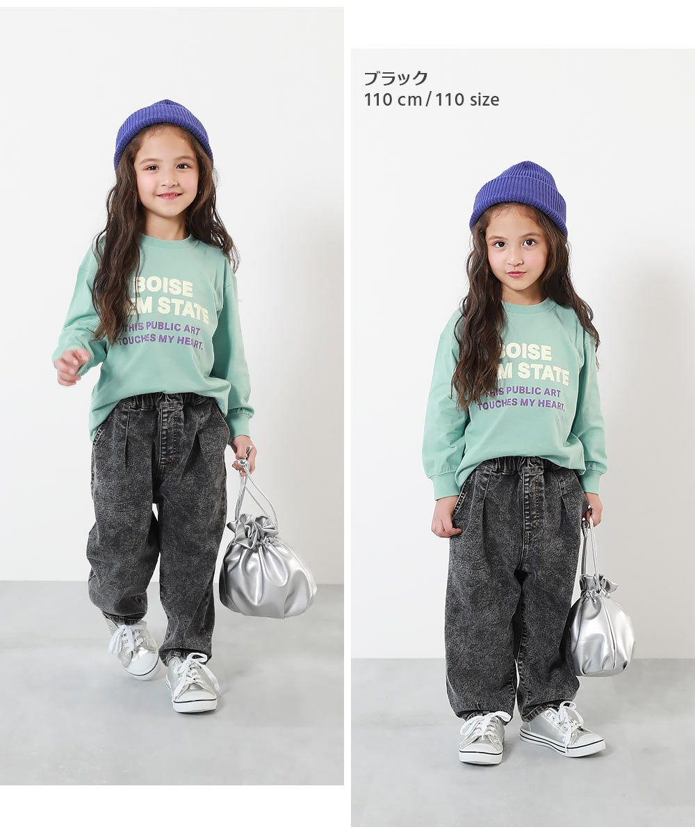 楽デニム ルーズタックパンツ | 子供服の通販 デビロック公式サイト