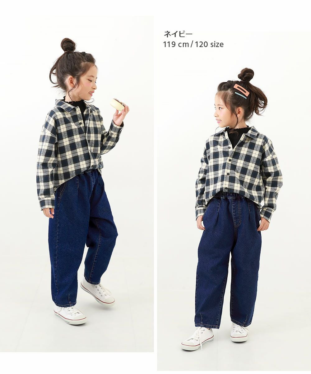 楽デニム ルーズタックパンツ | 子供服の通販 デビロック公式サイト