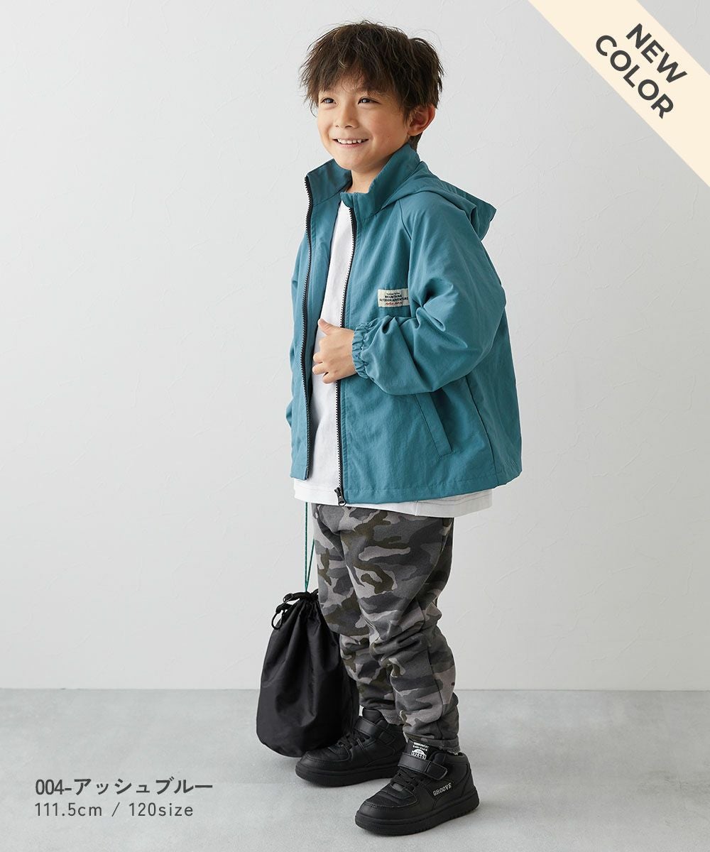 SALE 6%OFF】撥水 ナイロン フード収納付き 配色ラグラン ウインド