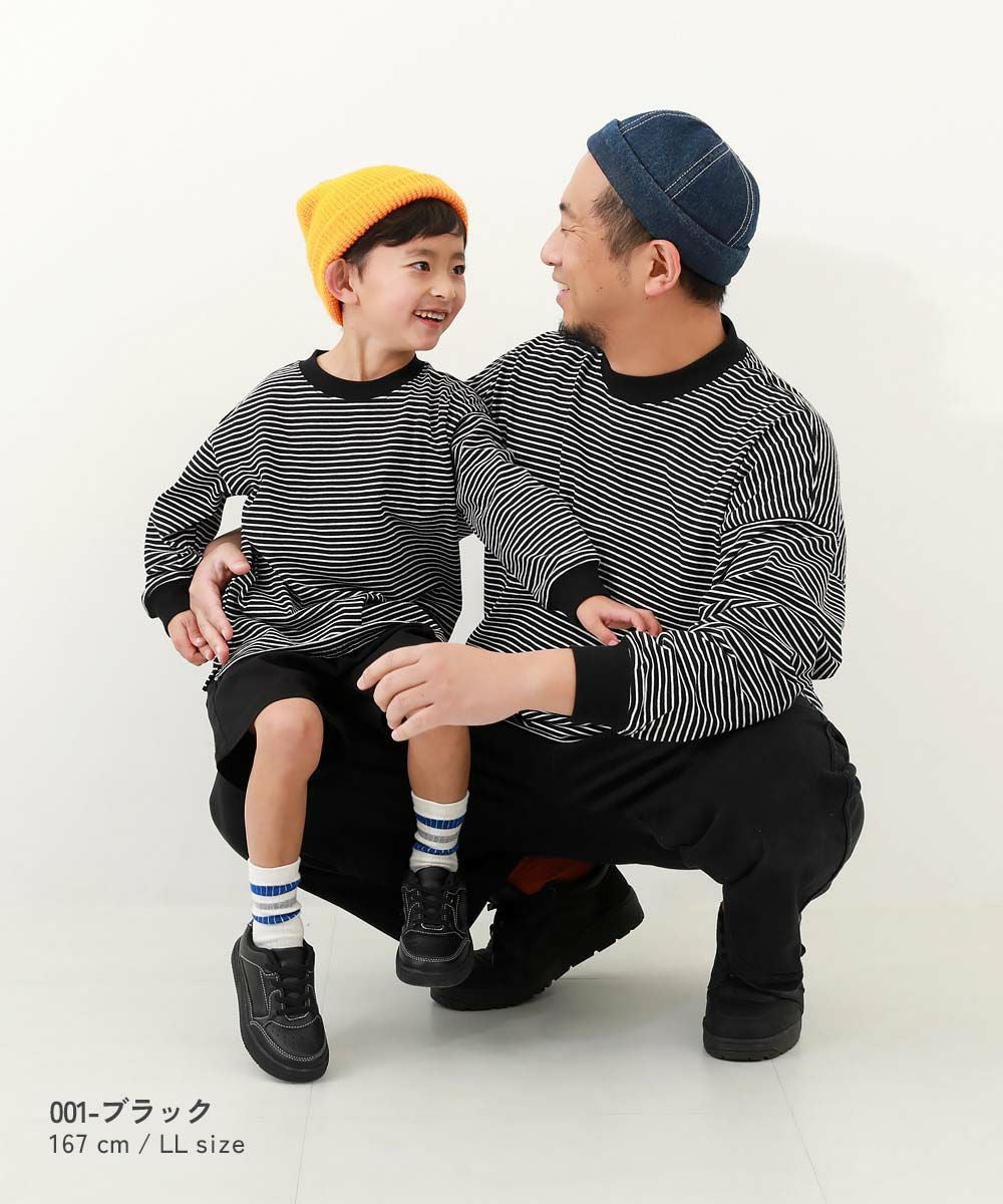 綿100% お洗濯してもよれにくい ビッグシルエット 袖リブ 大人