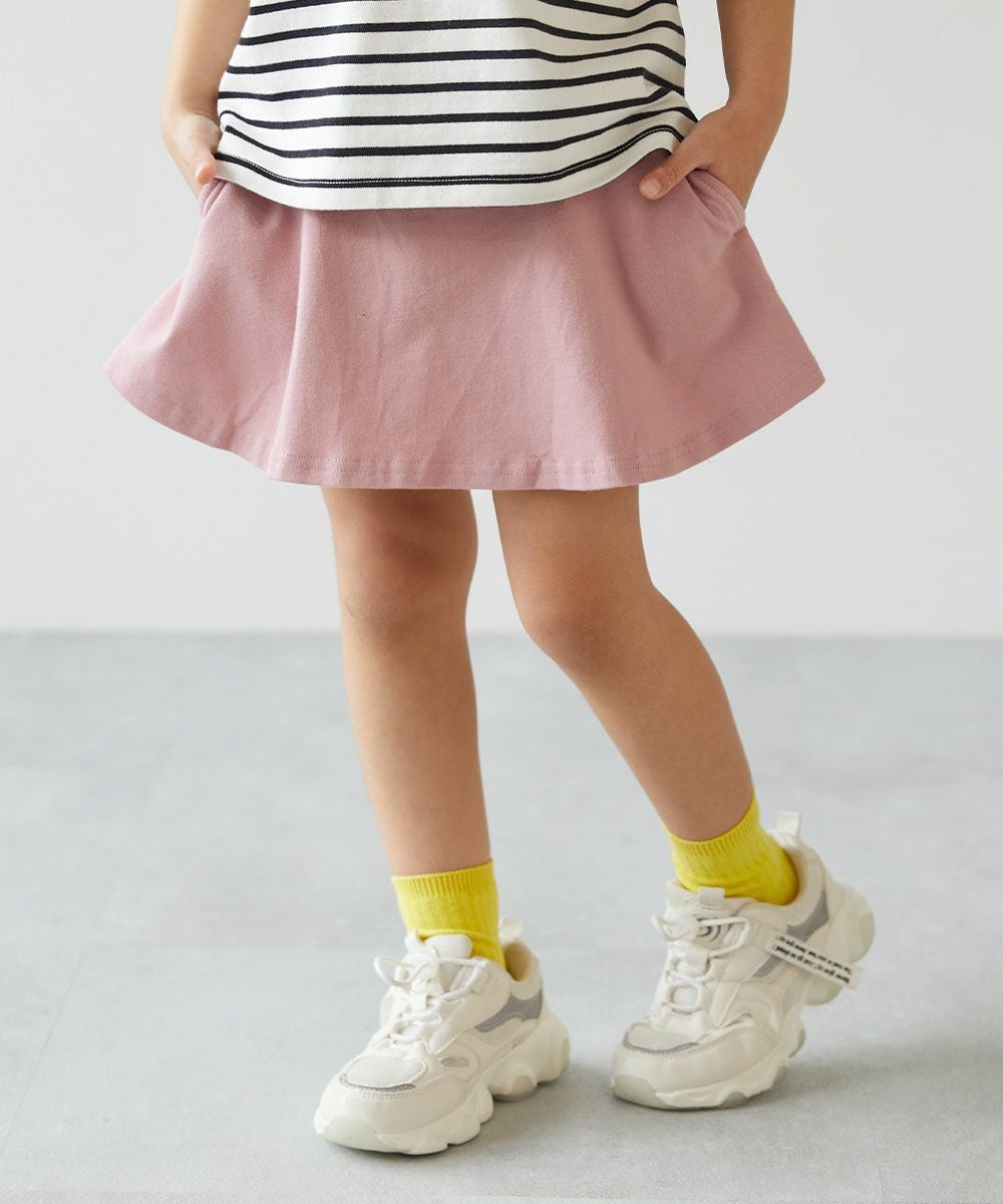 アウトレット SALE 50%OFF/返品不可】【両側ポケット付き】1分丈 無地