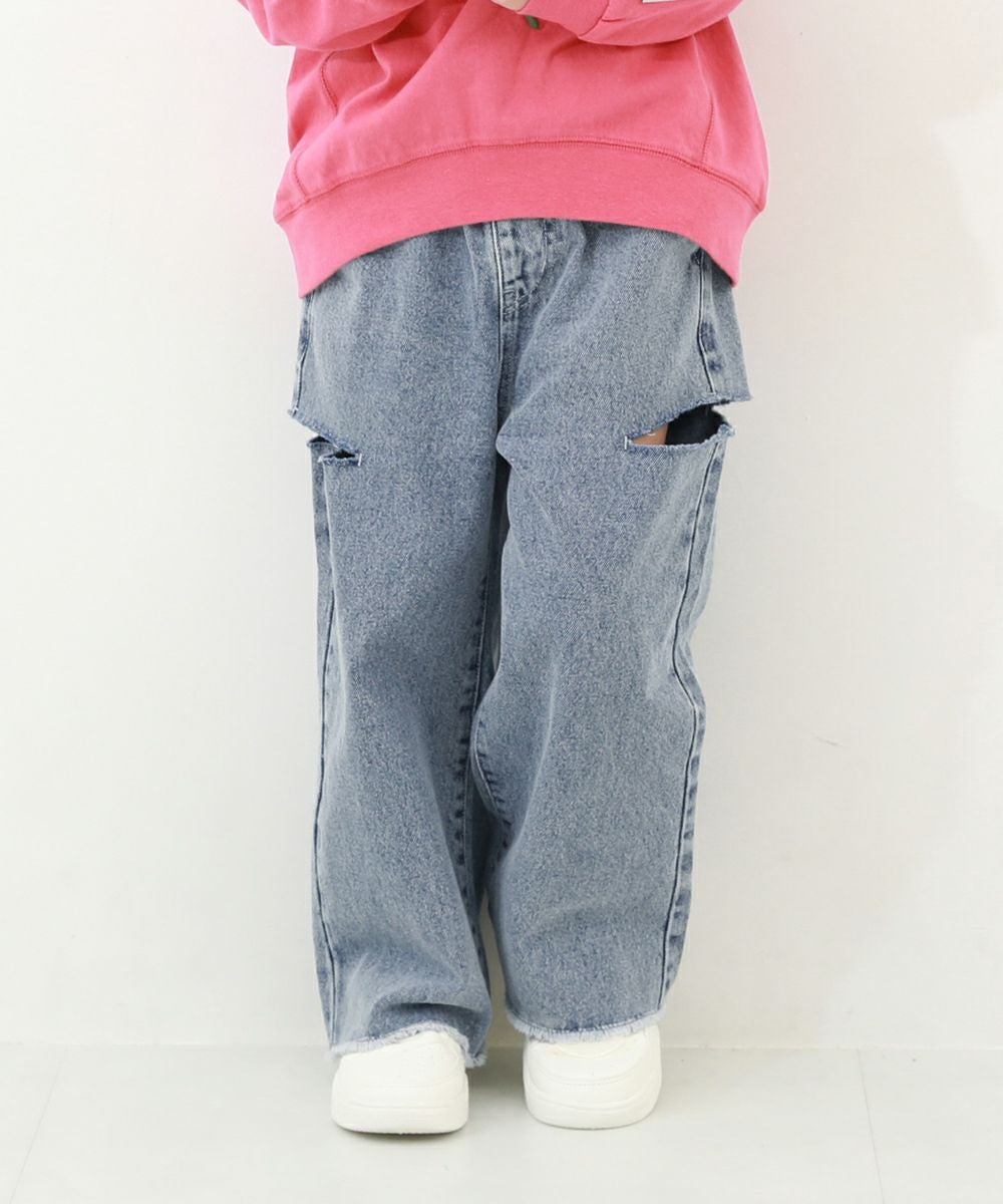 ハイウエスト カットアウトデニム | 子供服の通販 デビロック公式サイト