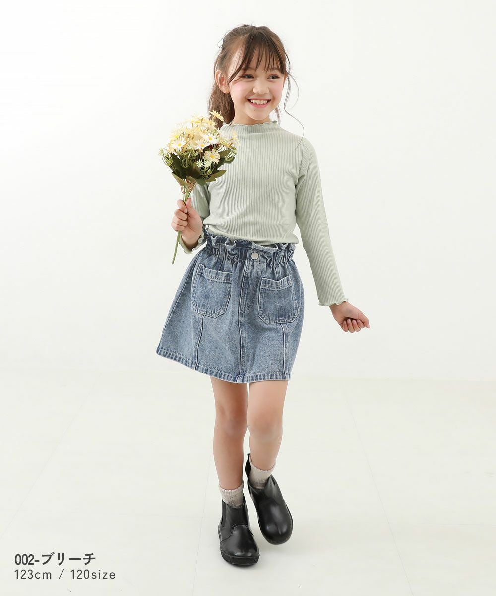 ウエストフリル デニムスカート | 子供服の通販 デビロック公式サイト