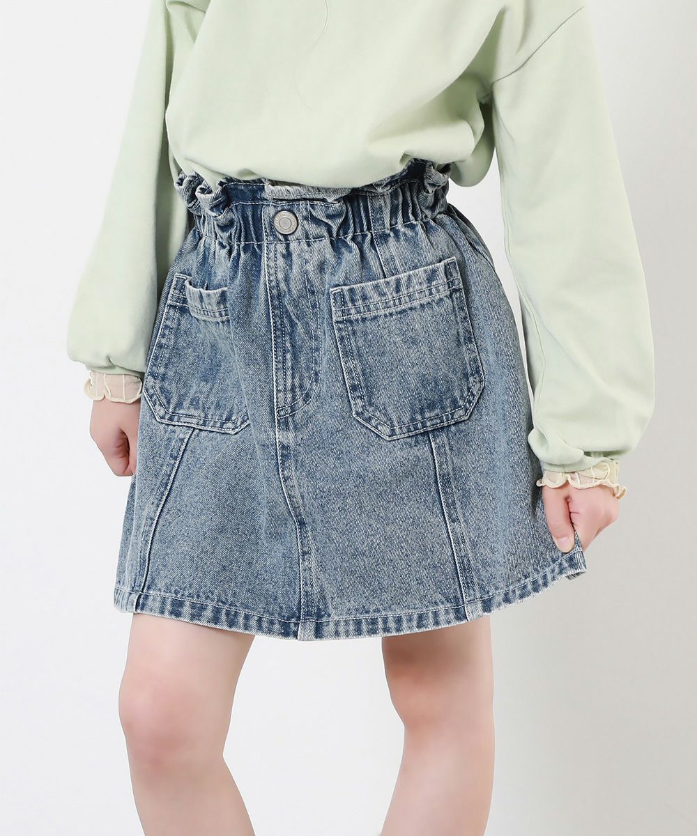 最大27%OFF】ウエストフリル デニムスカート | 子供服の通販