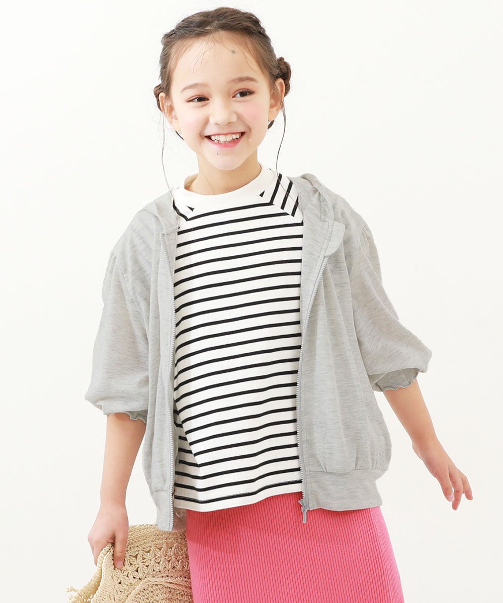 UVカット ドロップショルダーパーカー | 子供服の通販 デビロック公式