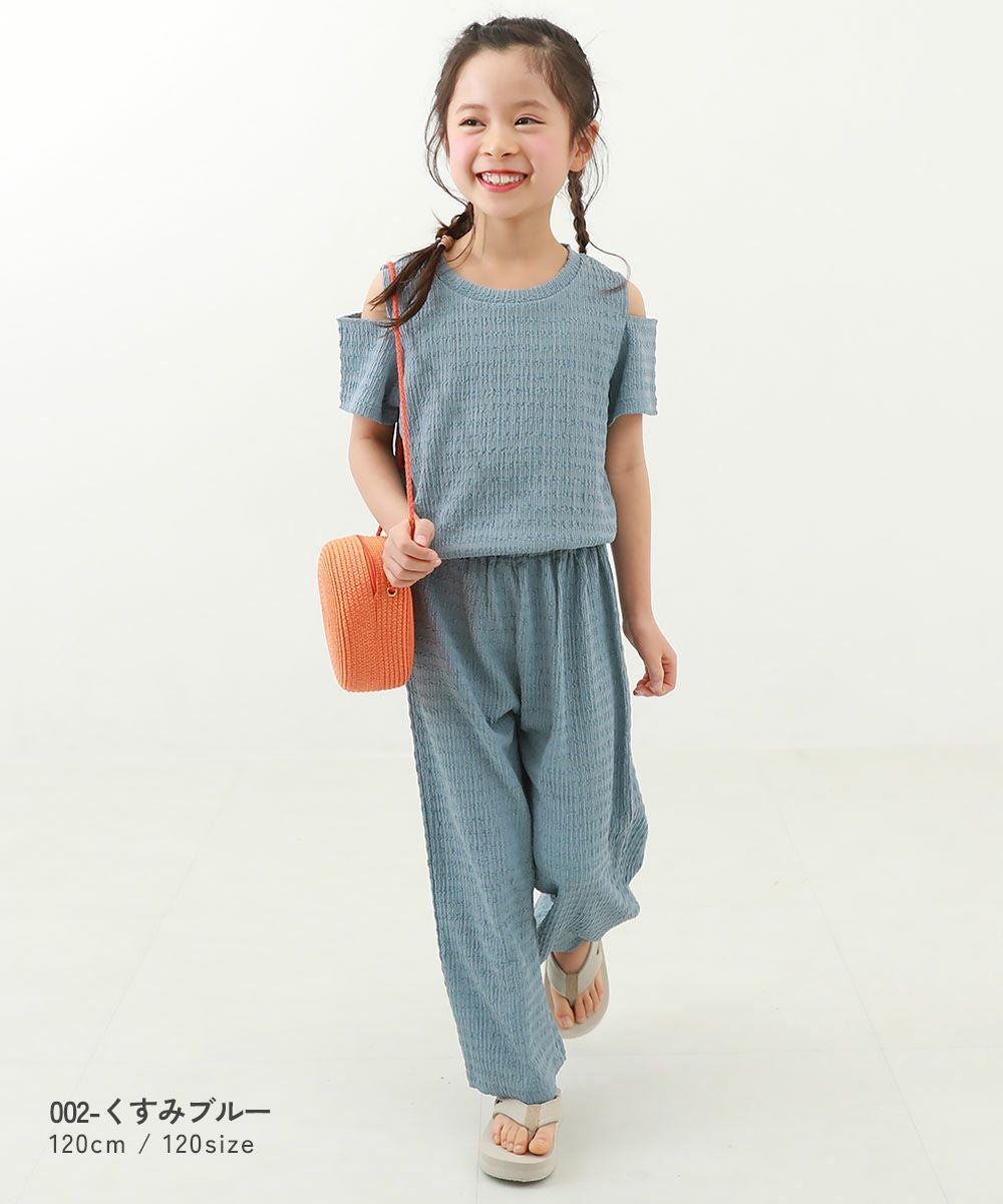 アウトレット SALE 33%OFF/返品不可】【セットアップ】肩開きトップス
