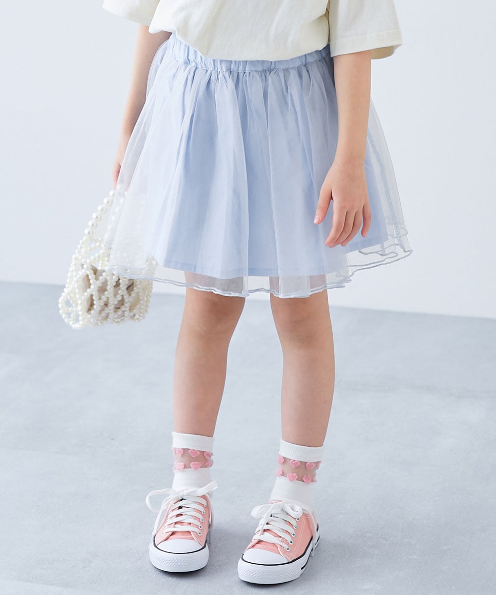 最大19%OFF】ふわっと広がる ボリュームチュール 1分丈スカッツ | 子供