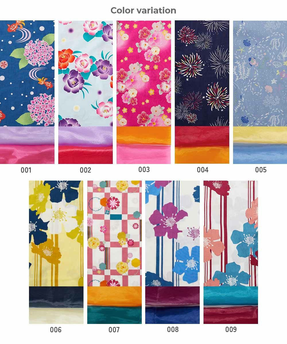 ワンピースにもなる セパレート浴衣 帯2本セット | 子供服の通販