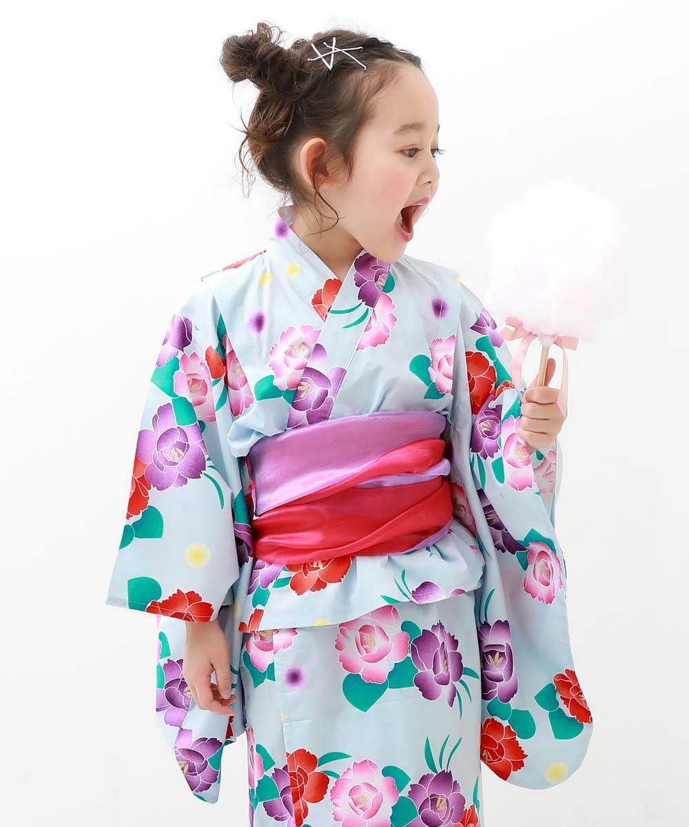 ワンピースにもなる セパレート浴衣 帯2本セット | 子供服の通販