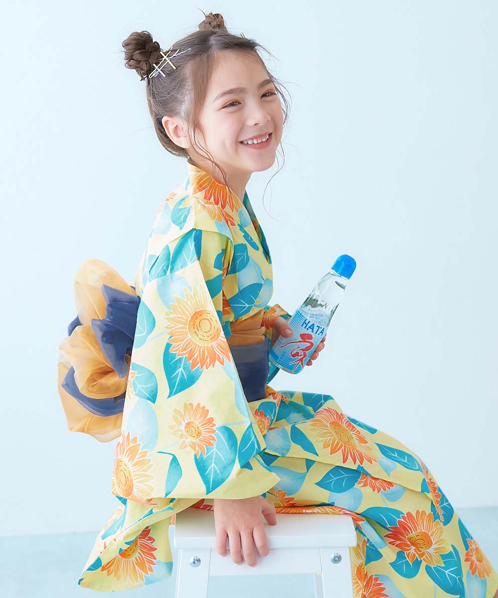 ベビーカーと浴衣 最大23%OFF】ワンピースにもなる セパレート浴衣 帯2本セット | 子供服
