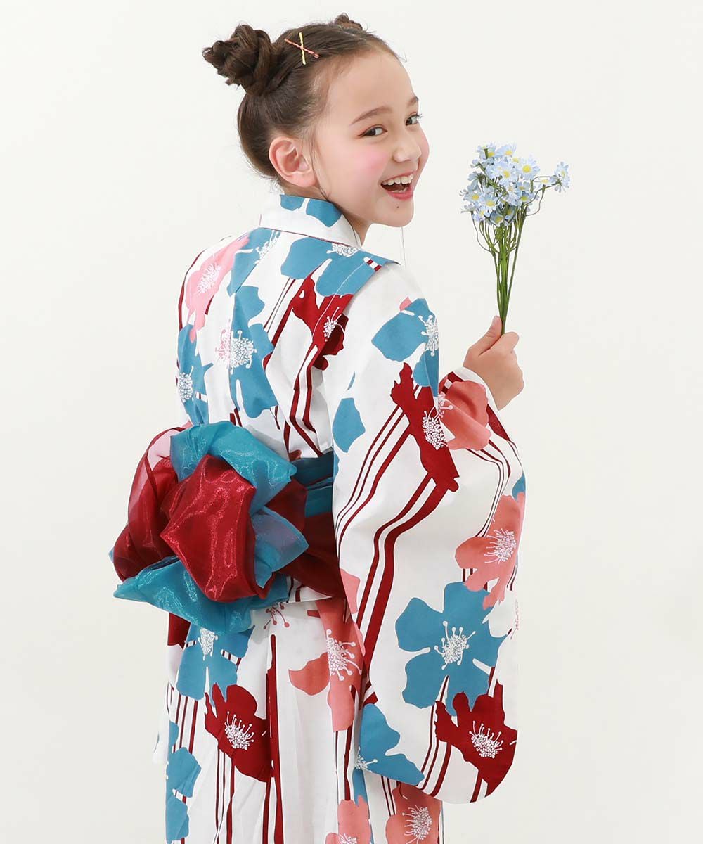 ワンピースにもなる セパレート浴衣 帯2本セット | 子供服の通販