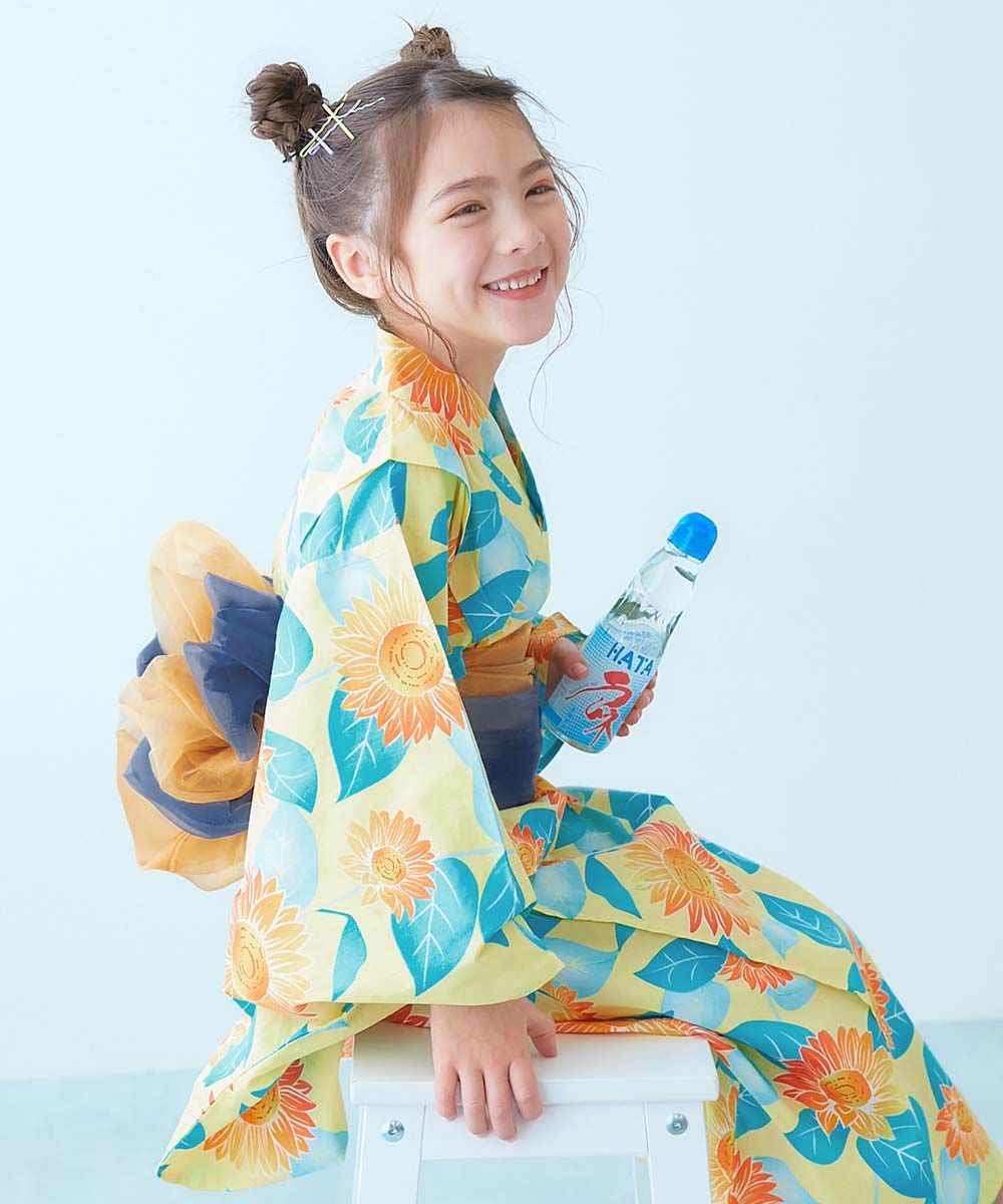 ワンピースにもなる セパレート浴衣 帯2本セット | 子供服の通販