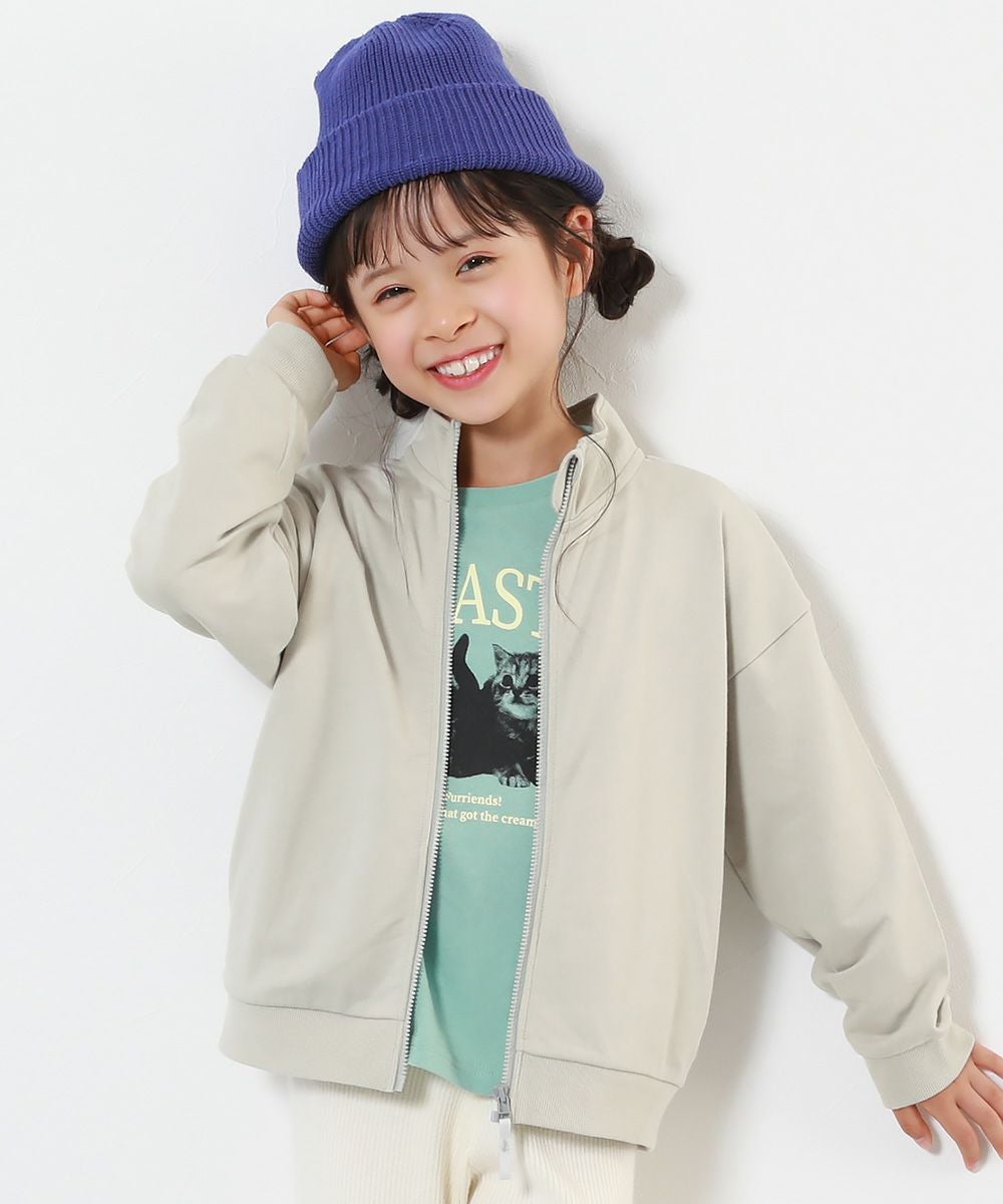 SPECIAL SALE 16%OFF】綿100% ミニ裏毛 スタンドカラー ジップ