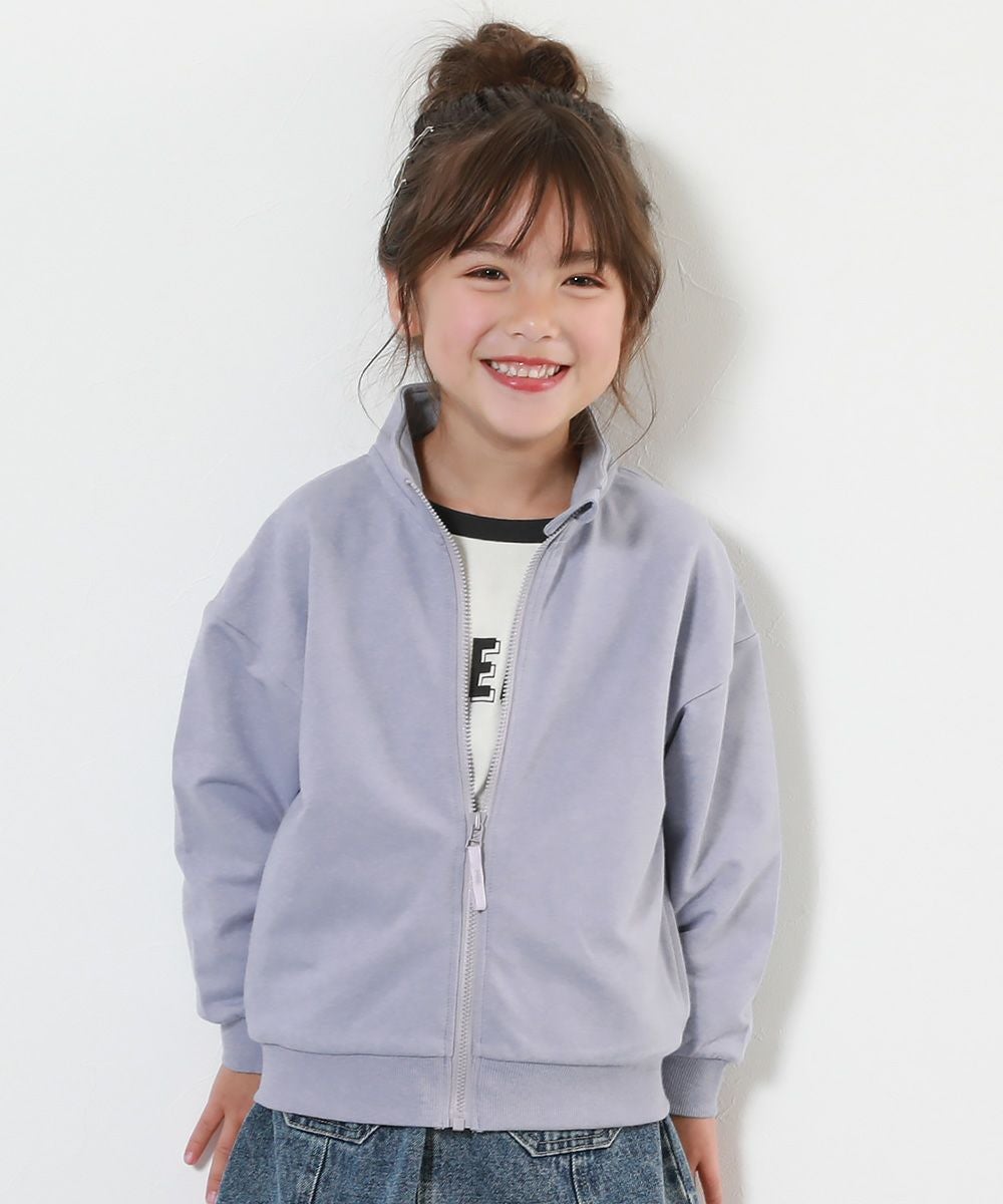 最大16%OFF】綿100% ミニ裏毛 スタンドカラー ジップジャケット | 子供