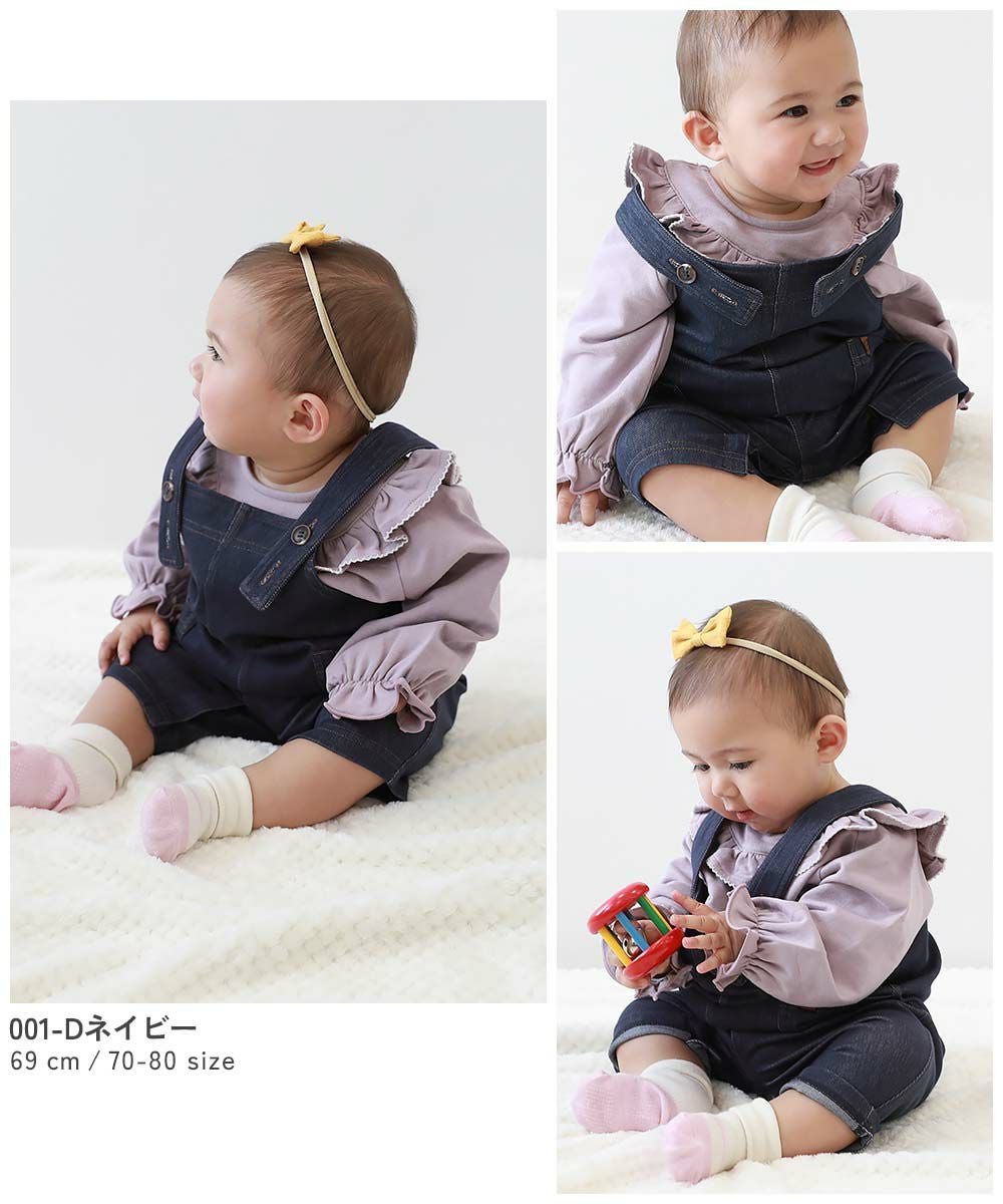 SPECIAL SALE 66%OFF】ベビー カットデニム風 サロペット | 子供服の