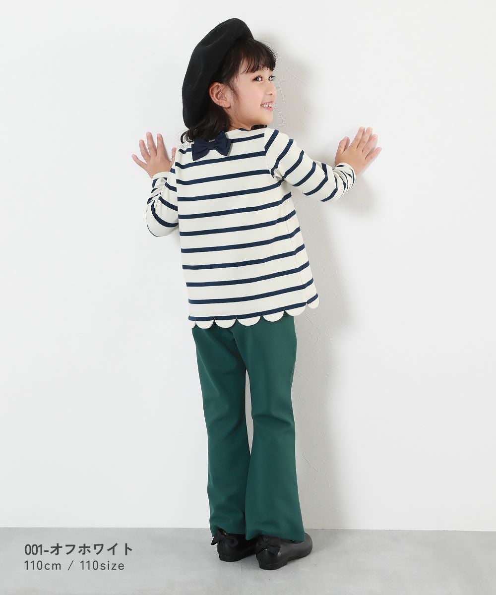 SPECIAL SALE 50%OFF】もちもちストレッチ 裾スカラップ 先染め