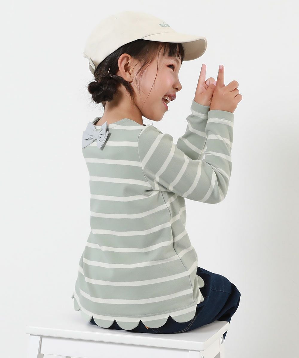 SPECIAL SALE 44%OFF】もちもちストレッチ 裾スカラップ 先染め