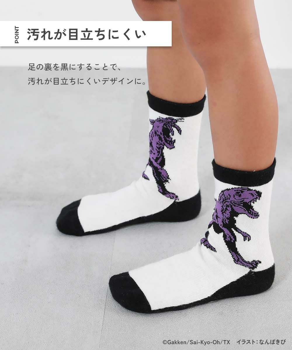 最強王図鑑コラボ 対戦できる ソックス 4枚セット | 子供服の通販