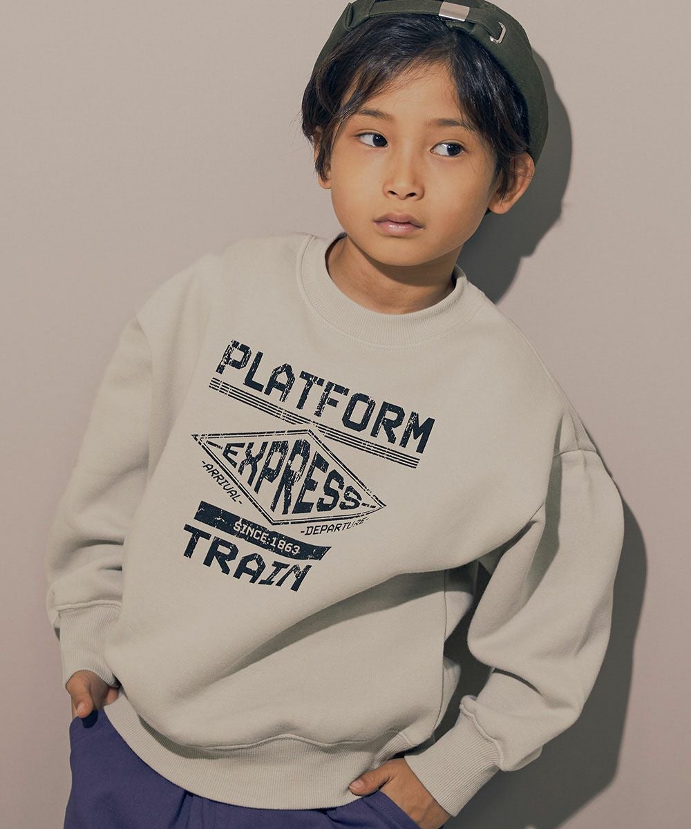 最大56%OFF】デビラボ プリント 裏起毛 BIGシルエットトレーナー