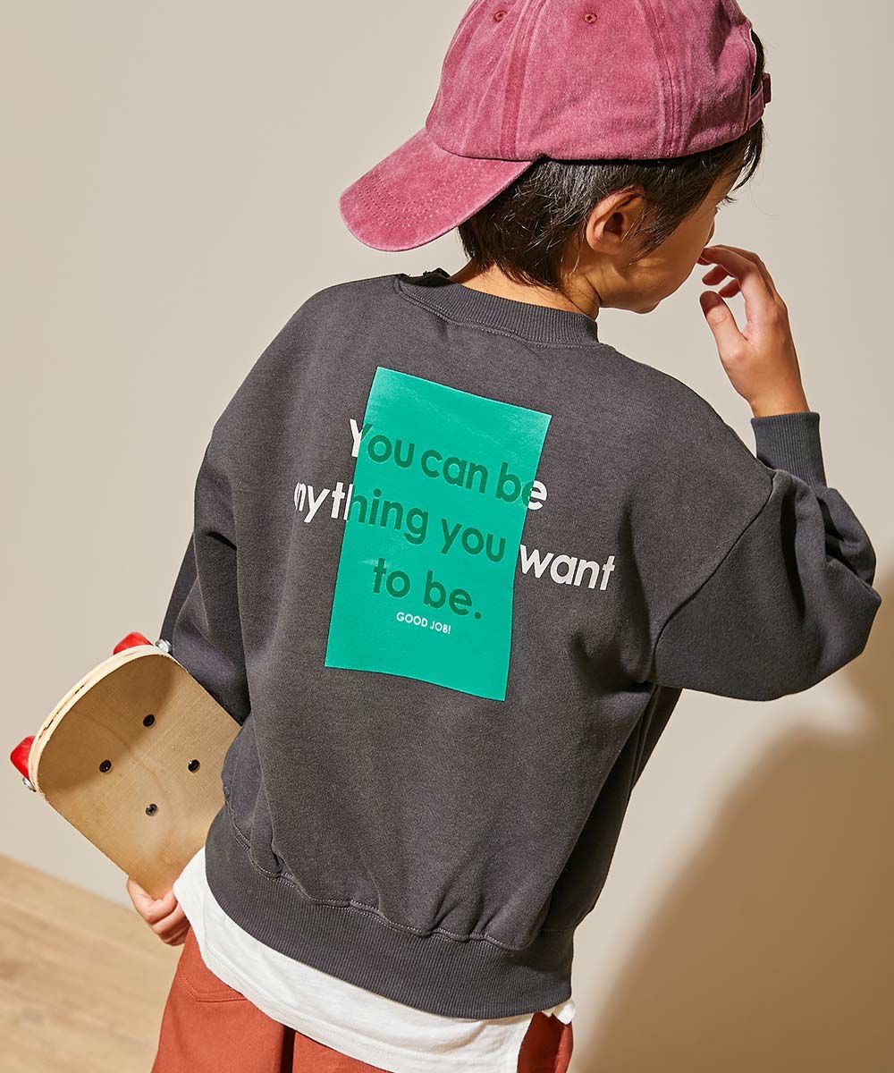 最大56%OFF】デビラボ プリント 裏起毛 BIGシルエットトレーナー