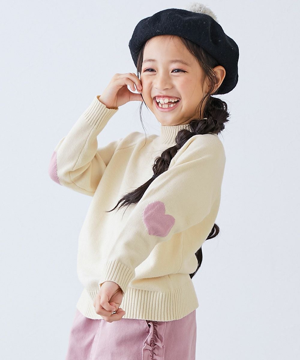 ◼︎ cah　子供服おまとめ買い SALE 10%OFF】洗える チクチクしない素肌ニット ハートデザイン