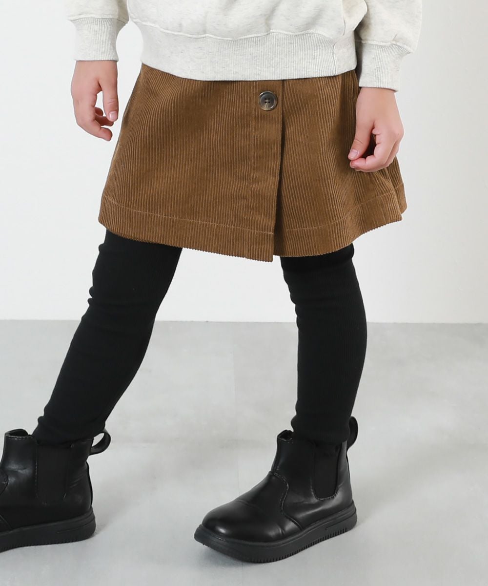 アウトレット SALE 61%OFF/返品不可】ラップスカート風 コーデュロイ