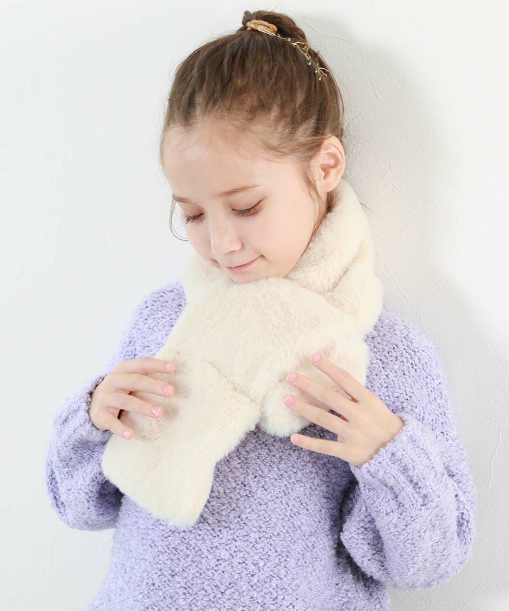 ふわふわ フェイクファー ティペット | 子供服の通販 デビロック公式サイト