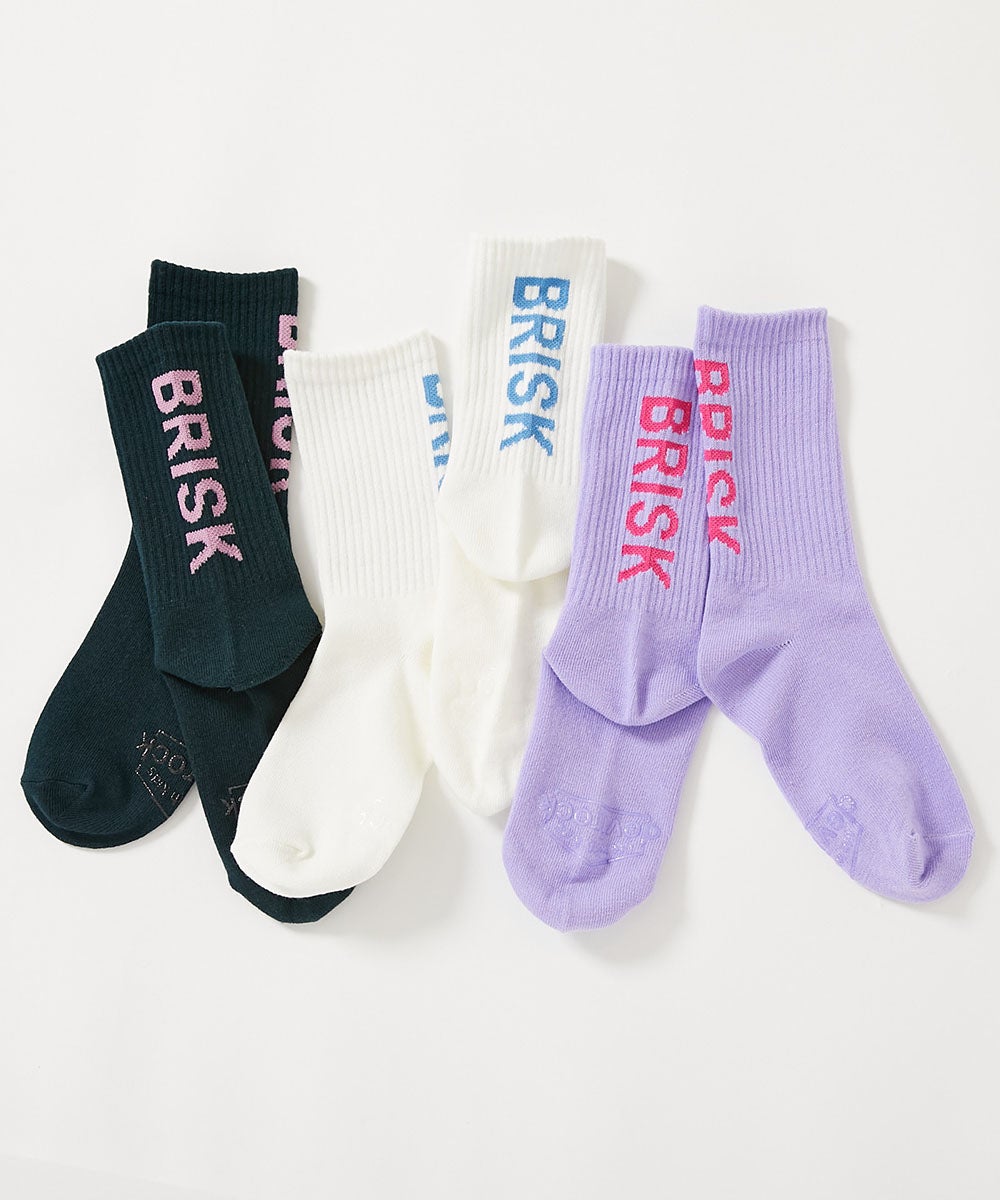 最大9%OFF】親子で使える ネオンカラー ロゴソックス 3足セット | 子供