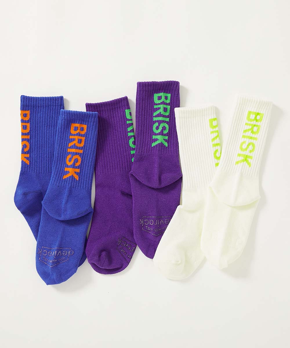 親子で使える ネオンカラー ロゴソックス 3足セット | 子供服の通販