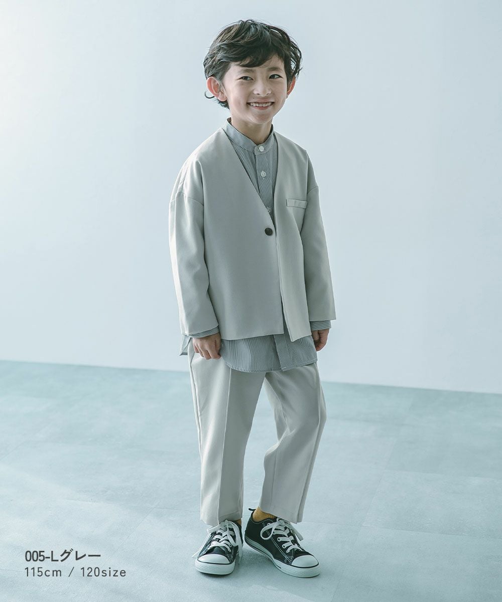 最大14%OFF】フォーマル ノーカラージャケット セットアップ(ロング