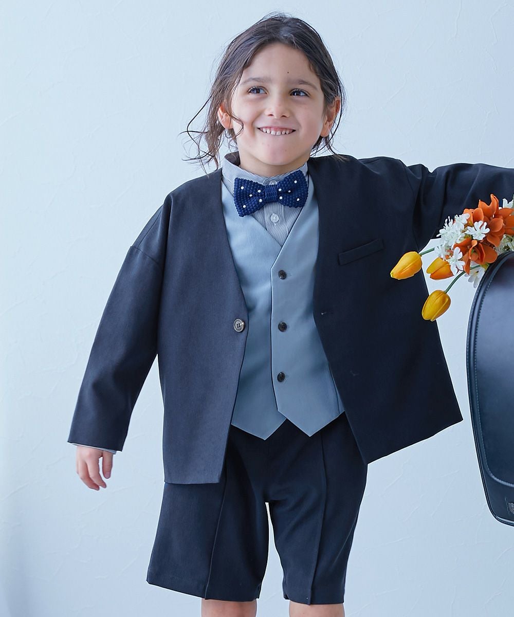 フォーマル ノーカラージャケット セットアップ(ハーフパンツ) | 子供