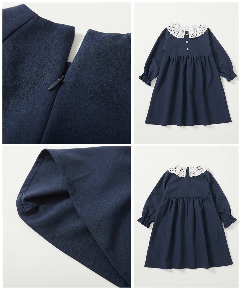 アルベロベロ ネイビー 長袖ワンピース 130cm さえら　美品 SPECIAL SALE 40%OFF】えらべる フォーマルワンピース | 子供服の通販