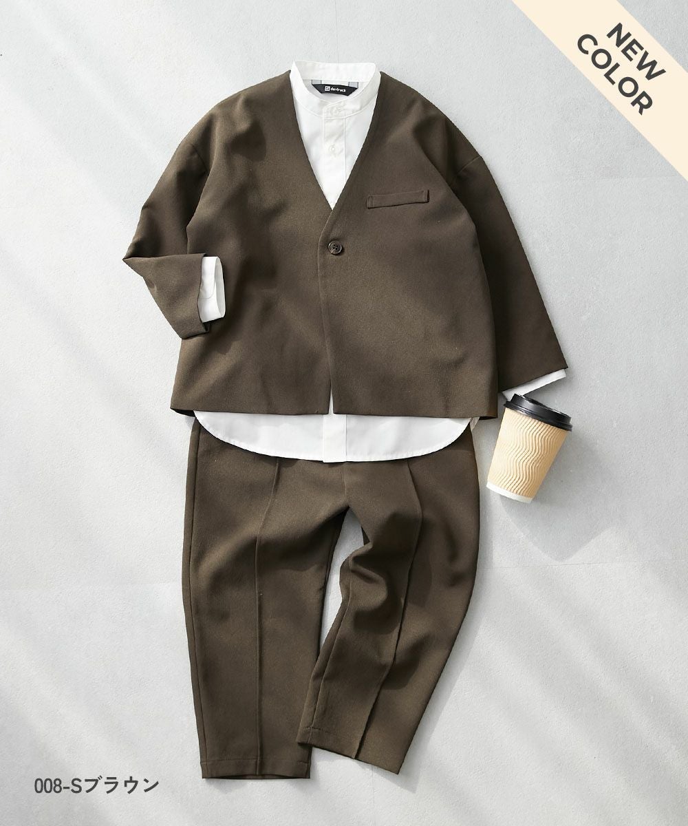 最大18%OFF】【シャツ付き】フォーマル ノーカラージャケット ロング