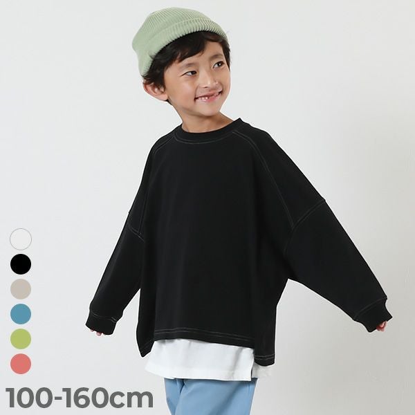 SPECIAL SALE 60%OFF】ステッチ切り替え モモンガ 長袖Tシャツ | 子供