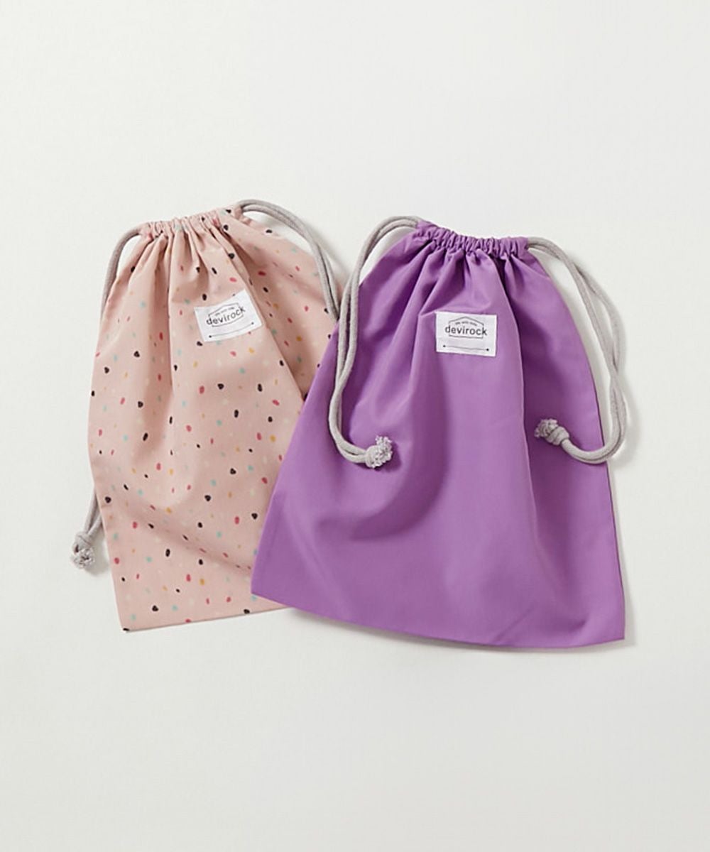 2枚セット 速乾 シワになりにくい バケット型巾着 大サイズ | 子供服の