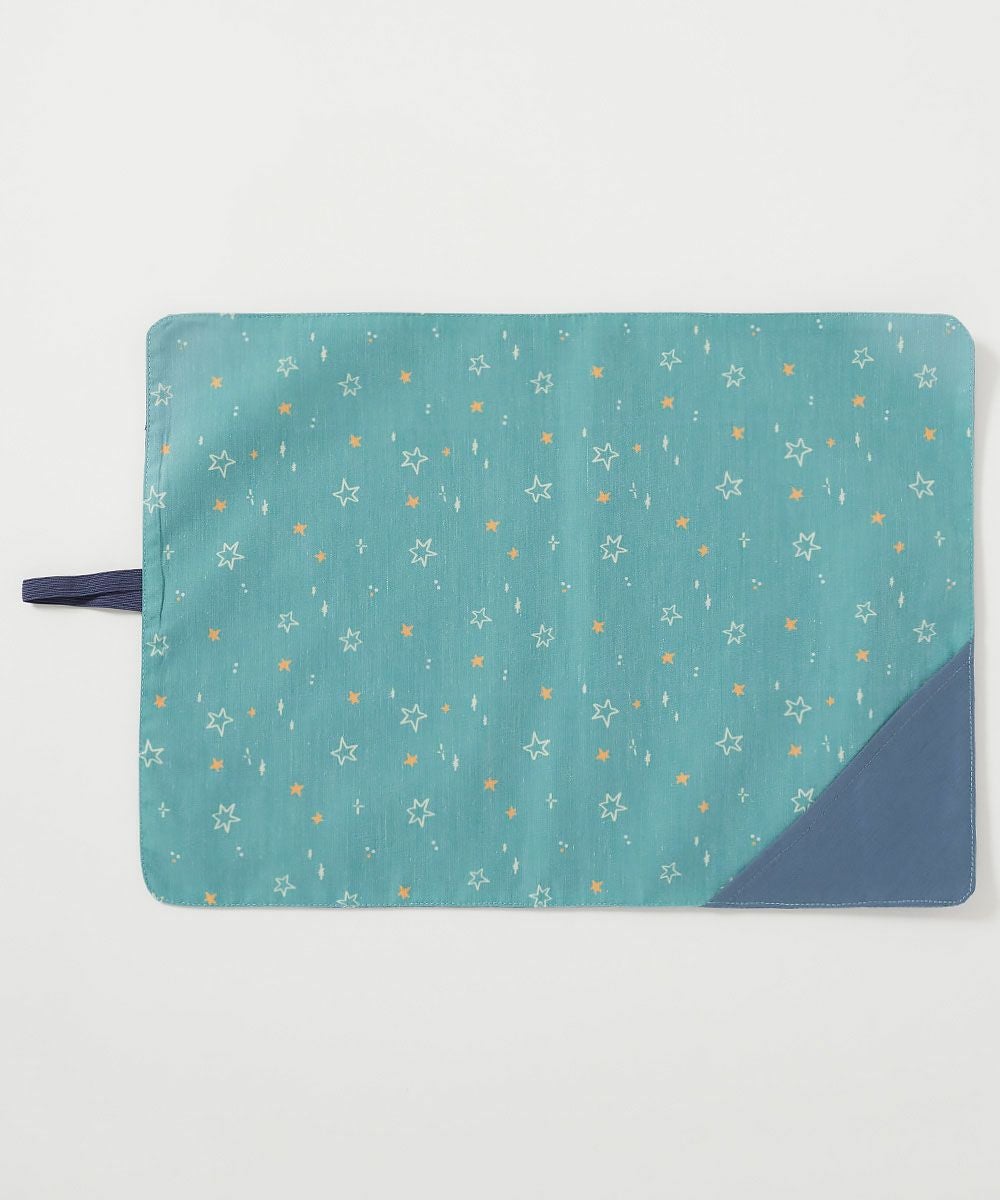 速乾 シワになりにくい 無地×総柄 リバーシブル ランチョンマット