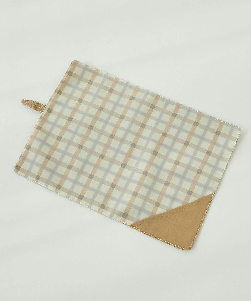 速乾 シワになりにくい 無地×総柄 リバーシブル ランチョンマット